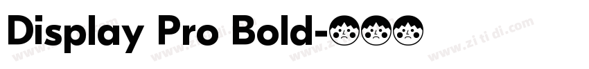 Display Pro Bold字体转换